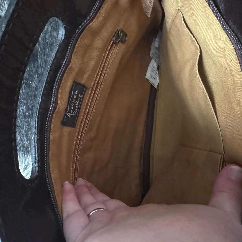 American Darling Hair on Cowhide Fringe Crossbody Bag - Picture 2 of 3